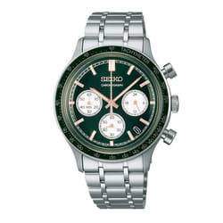 Montre homme - Seiko - Montre Seiko sport - Cadran vert - Acier inoxydable - Étanche 100m