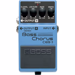 BOSS CEB-3, Pédale d'expression, Noir, Bleu, Guitare, -20 dB, 1000000 Ohm, 1000 Ohm