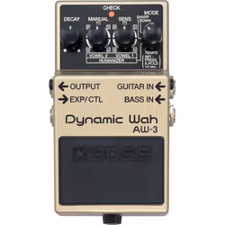 BOSS AW-3, Pédale Wah, Noir, Gris, Guitare, -20 dB, 1000000 Ohm, 1000 Ohm