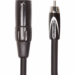 Roland RCC-10-RCXM, XLR (3-pin), Mâle, RCA, Mâle, 3 m, Noir