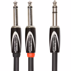 Roland RCC-5-TR28, 6,35 mm TRS, Mâle, 2 x 6,35 mm, Mâle, 1,5 m, Noir