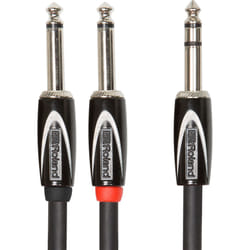 Roland RCC-5-TR28 câble audio 1,5 m 6,35 mm TRS 2 x 6,35 mm Noir