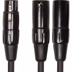 Roland RCC-YC-XF2XM, XLR (3-pin), Femelle, 2 x XLR (3-pin), Mâle, 0,15 m, Noir