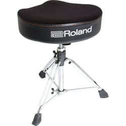 Roland RDT-S Siège pour musiciens Tabouret pour musicien Chrome, Noir Siège rembourré