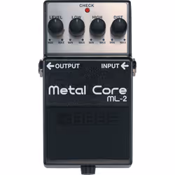 BOSS ML-2, Pédale d'expression, Noir, Gris, Métal, Guitare, -20 dB, 1000000 Ohm