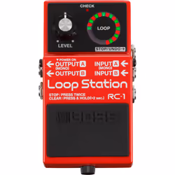 Roland RC-1, Boucleur, 720 s, Rouge, Avec fil, Batterie, CC, 9 V