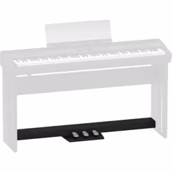 Roland KPD-90-BK, Ensemble de 3 pédales, Noir, Chrome, FP-60, FP-60X, FP-90, FP-90X