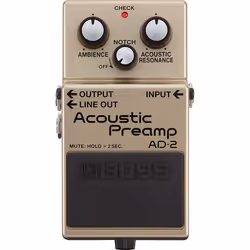 Boss Audio Systems AD-2, Guitare acoustique, Secteur, Batterie, 73 mm, 129 mm, 59 mm, 450 g