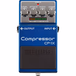 Boss Audio Systems CP-1X, Pédale d'expression, Bleu, Guitare, 1000000 Ohm, 1000 Ohm, Secteur, Batterie
