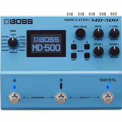 BOSS MD-500, 96 - 96 kHz, 32 bit, Bleu, Avec fil, Batterie, AA