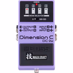 BOSS DC-2W, Pédale d'expression, Violet, Guitare, -20/0 dB, -20 dB, 2200000 Ohm