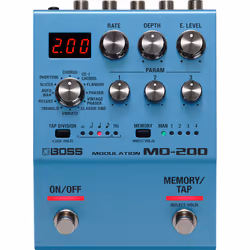 BOSS MD-200, 96 - 96 kHz, 32 bit, Bleu, Avec fil, Batterie, AA