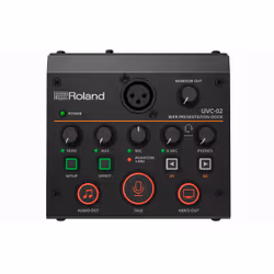 Roland UVC-02, 48 kHz, Noir, USB, AUX, 4,5 W, 124 mm