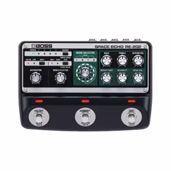 BOSS RE-202 Space Echo, Pédale d'expression, Noir, Guitare, -10 dB, 1000000 Ohm, 1000 Ohm