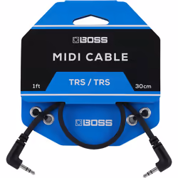 BOSS BCC-1-3535, TRS 3,5 mm, Mâle, TRS 3,5 mm, Mâle, 0,3 m, Noir