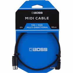 BOSS BMIDI-2-35, TRS 3,5 mm, Mâle, MIDI, Mâle, 0,6 m, Noir
