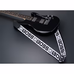 BOSS Bsangle et support pour instrument de musique Guitare basse Noir, Blanc Nylon