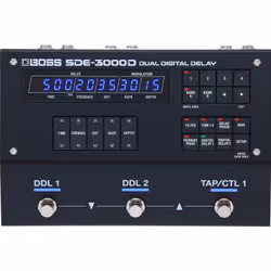 BOSS SDE-3000D, Résonance acoustique, -48 - 48 kHz, 32 bit, Noir, Avec fil, LED