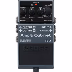 BOSS IR-2, Pédale d'expression, Gris, Guitare, -20 dB, 1000000 Ohm, 1000 Ohm