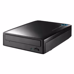 I-O Data DVR-UT24EZ, Noir, Plateau, Verticale/Horizontale, PC de bureau/PC portable, DVD Super Multi DL, USB 3.2 Gen 1 (3.1 G ...
