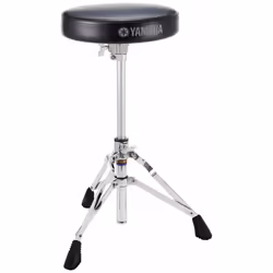 Yamaha DS550U, Tabouret pour musicien, Batterie, Noir, Chrome, Siège rembourré, Noir, Chrome
