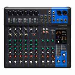 Yamaha MG12XUK table de mixage audio 12 canaux 20 - 48000 Hz Noir