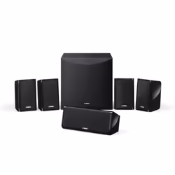 Yamaha NSP41, 5.1 canaux, Home cinéma, Noir, 2-voies, 100 W, 28 - 25000 Hz