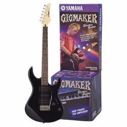 Yamaha Gigmaker, Guitare basse électrique, Noir, Tilleul, Gloss, 35 cm, Erable