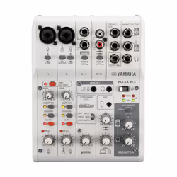 Yamaha AG06 MK2 White, 6 canaux, 4,5 W, Blanc
