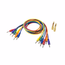 Korg SQ-CABLE-6, 3,5mm, Mâle, 3,5mm, Mâle, 0,75 m, Bleu, Vert, Orange, Violet, Rouge, Jaune