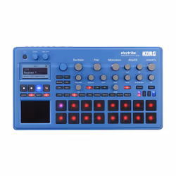 Korg electribe2, 48 - 48 kHz, 24 bit, Bleu, Zinc, SD, SDHC, Secteur, Batterie
