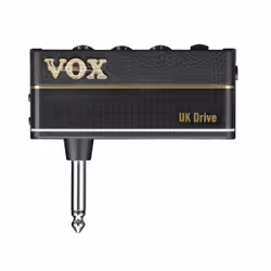 VOX amPlug3 UK Drive, Avec fil, 3,5 mm, Guitare électrique, Noir, Batterie, AAA