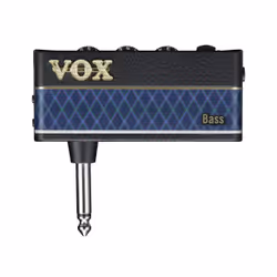 VOX amPlug3 Bass, Avec fil, 3,5 mm, Guitare électrique, Noir, Bleu, Batterie, AA