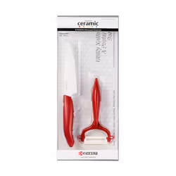 KYOCERA FK-110WHCP10NRD, Couteau à légumes, 11 cm, Vitrocéramique, 2 pièce(s)