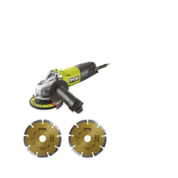 Ryobi - Meuleuse d'angle 800W 125mm - 2 disques diamants RAG800-125SD2