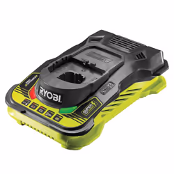 Description générale Chargeur ultra rapide RYOBI 18V Lithium 5.0 Ah RC18-150G, permettant de charger complètement une batteri ...