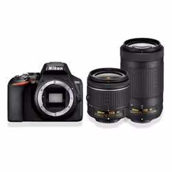 Nikon D3500 + AF-P DX 18-55mm f/3.5-5.G VR + AF-P DX 70-300mm f/4.5-6.3G Ed VR, 24,2 MP, 6000 x 4000 pixels, CMOS, Full HD, 3 ...
