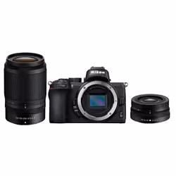 Nikon Z 50 + 16-50mm+ 50-250mm, 20,9 MP, 5568 x 3712 pixels, CMOS, 4K Ultra HD, Écran tactile, Noir