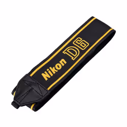 Nikon AN-DC22, Collier, Noir, Jaune, Tissu, Nikon D6, 1 pièce(s)