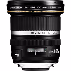 Canon Objectif EF-S 10-22mm f/3.5-4.5 USM, Objectif super large, 13/10, 10 - 22 mm, Canon EF-S