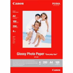 Canon Papier photo brillant A4 GP-501 - 100 feuilles, Gloss, 200 g/m², A4, 100 feuilles, 210 x 297 mm
