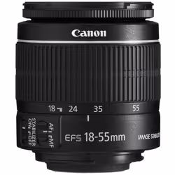 Canon Objectif EF-S 18-55mm f/3.5-5.6 IS II, Objectif zoom standard, 11/9, 18 - 55 mm, Stabilisateur d'image, Canon EF-S, Aut ...