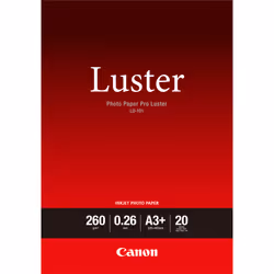 Canon Papier Photo Professionnel Lustré LU-101 A3 Plus 20 feuilles, Satin, 260 g/m², Blanc, 260 µm, 10 - 35 °C, 10 - 35 °C