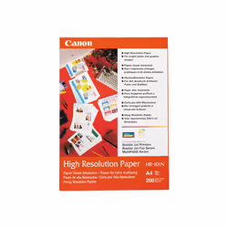 Canon Papier haute résolution A4 HR-101N - 200 feuilles, Impression à jet d'encre, A4 (210x297 mm), 200 feuilles, 106 g/m², B ...