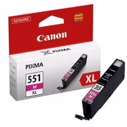 Canon Cartouche d'encre magenta à haut rendement CLI-551XL, Rendement élevé (XL), Encre à colorant, 1 pièce(s), Paquet unique