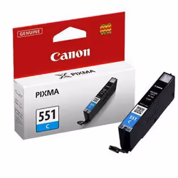Canon Cartouche d'encre cyan CLI-551C, Rendement standard, Encre à colorant, 1 pièce(s)