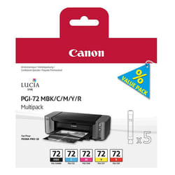 Canon Multipack de cartouches d'encre PGI-72 MBK/C/M/Y/R 5