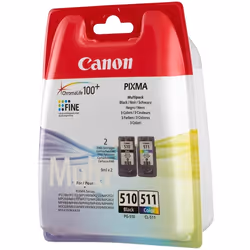 Canon PG-510 / CL-511 cartouche d'encre 2 pièce(s) Original Noir, Cyan, Magenta, Jaune