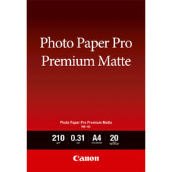 Canon Papier photo A4 Premium Mat PM-101 - 20 feuilles