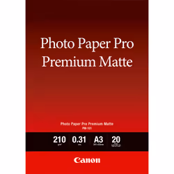 Canon Papier photo A3 Premium Mat PM-101 - 20 feuilles, A3, 20 feuilles